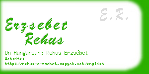 erzsebet rehus business card